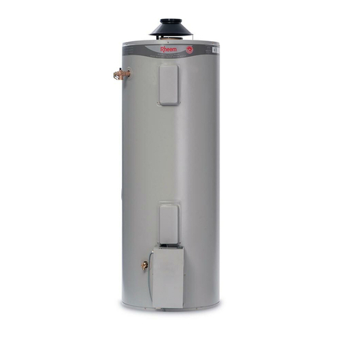 Rheem Gas Heavy Duty Water Heater Models 265 Litre and 275... Technical Document