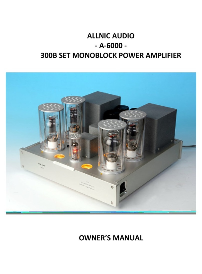 ALLNIC AUDIO A-6000 owner's manual