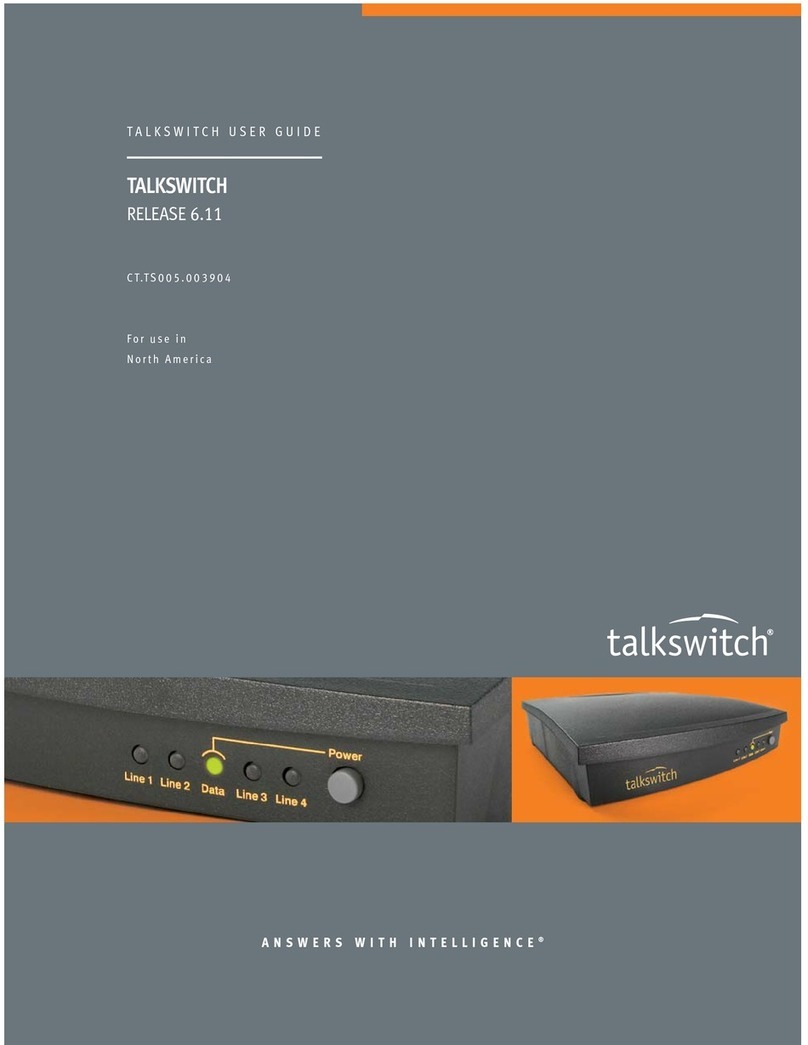 Talkswitch CT.TS005.003904 user guide
