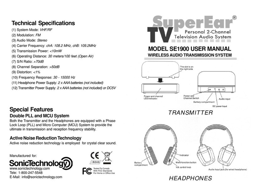 Super Ear SE1900 user manual
