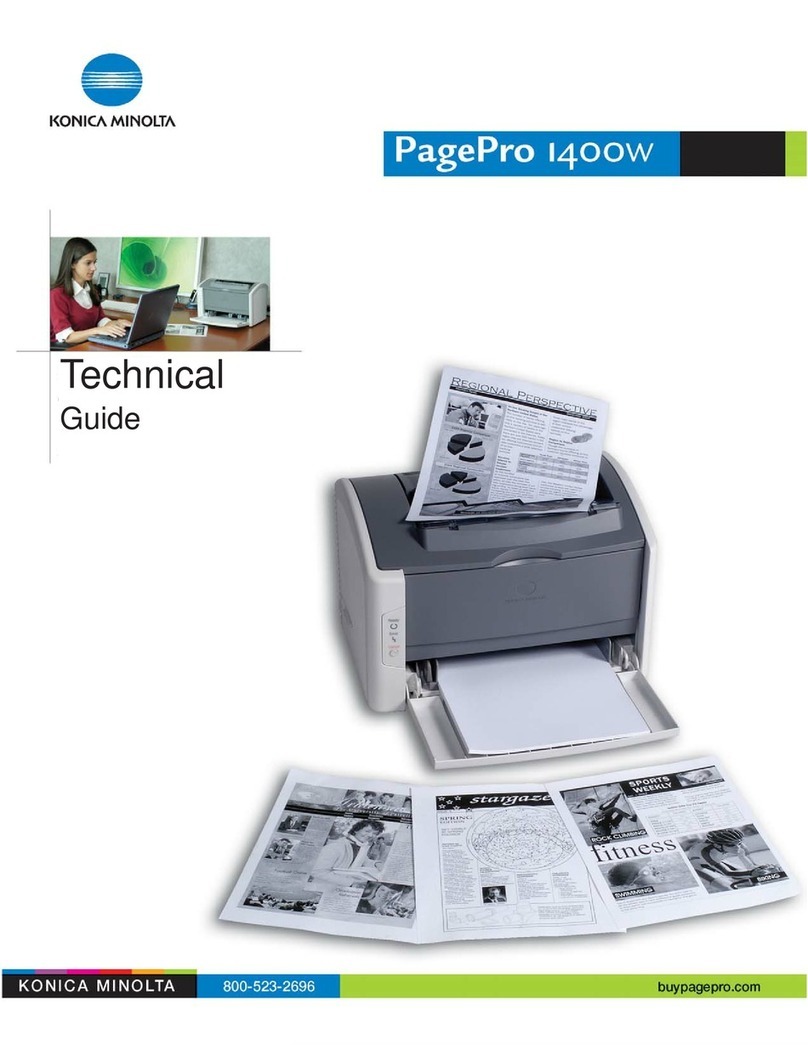 Konica Minolta PagePro 1400W Quick start guide