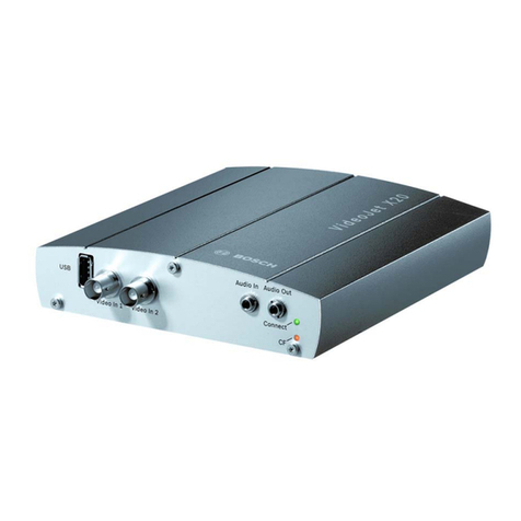 Bosch VideoJet X20 SN User manual Bosch VideoJet X20 SN User manual