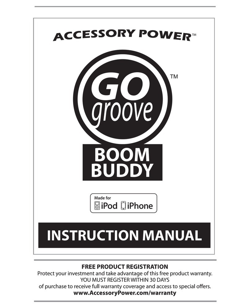 Go groove BoomBUDDY instruction manual