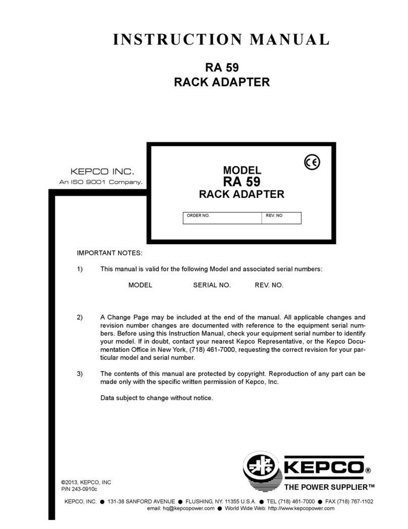 KEPCO RA 59 instruction manual KEPCO RA 59 instruction manual