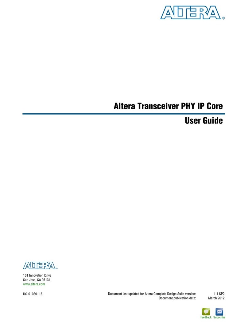 Altera PHY IP Core User manual