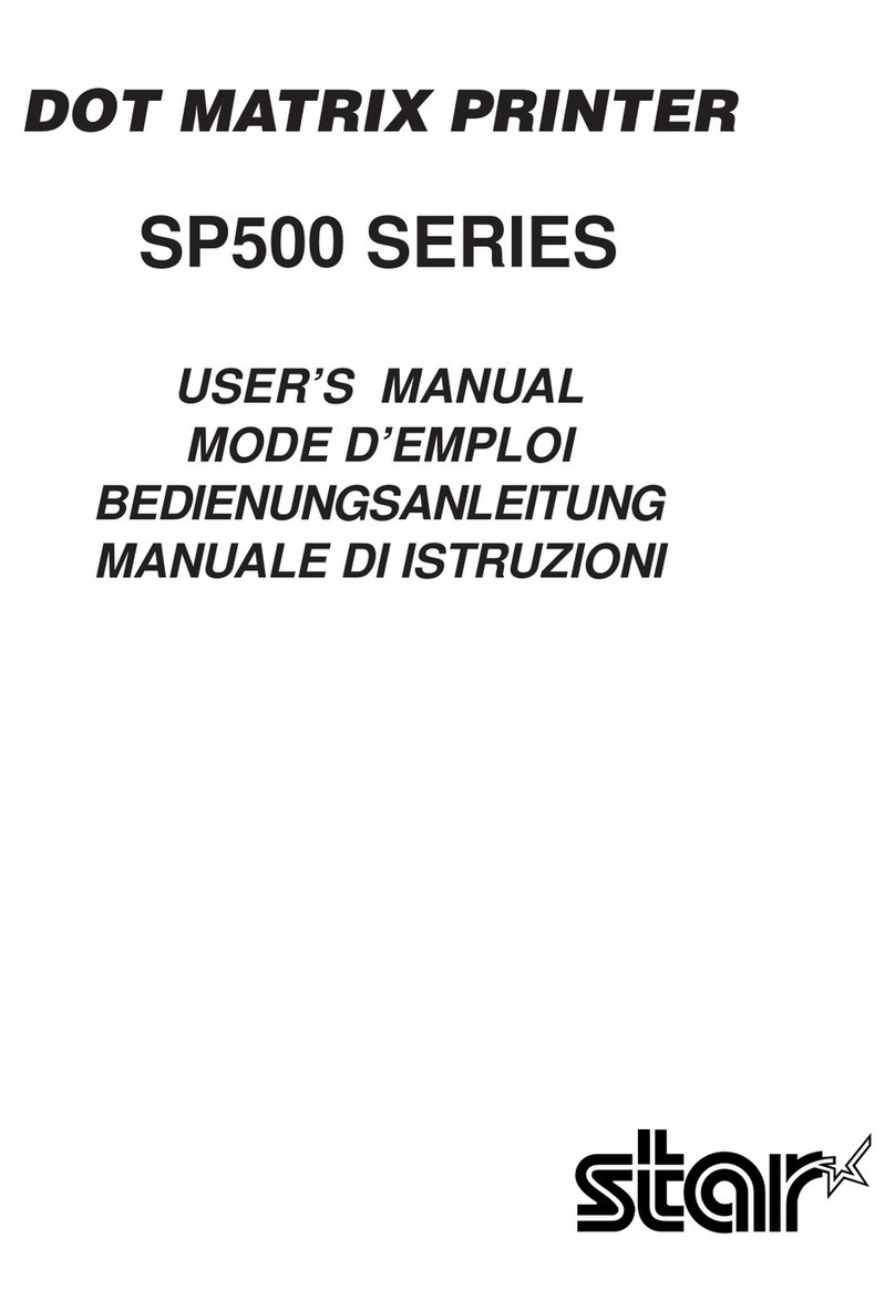 Star SP500 SERIES User manual