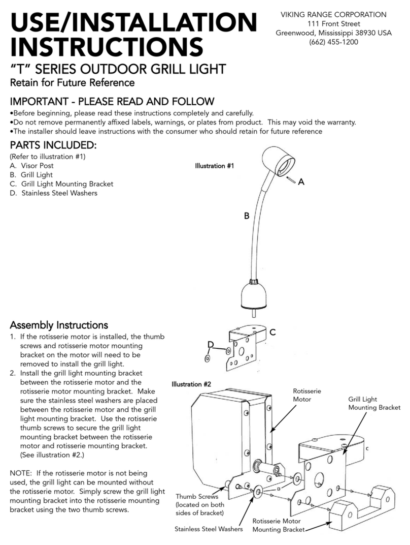 Viking "T" SERIES Use & installation instructions