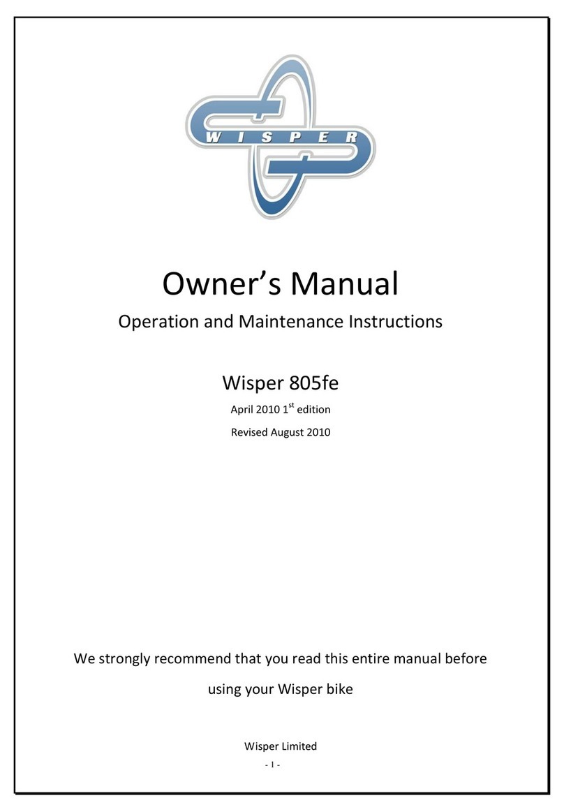 Wisper 805FE owner's manual