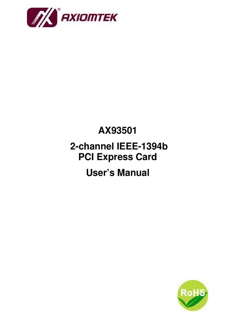 AXIOMTEK AX93501 user manual