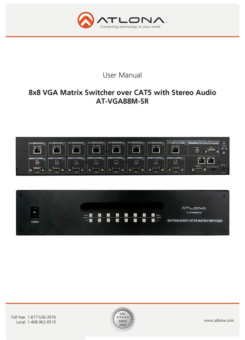 Atlona AT-VGA88M-SR User manual