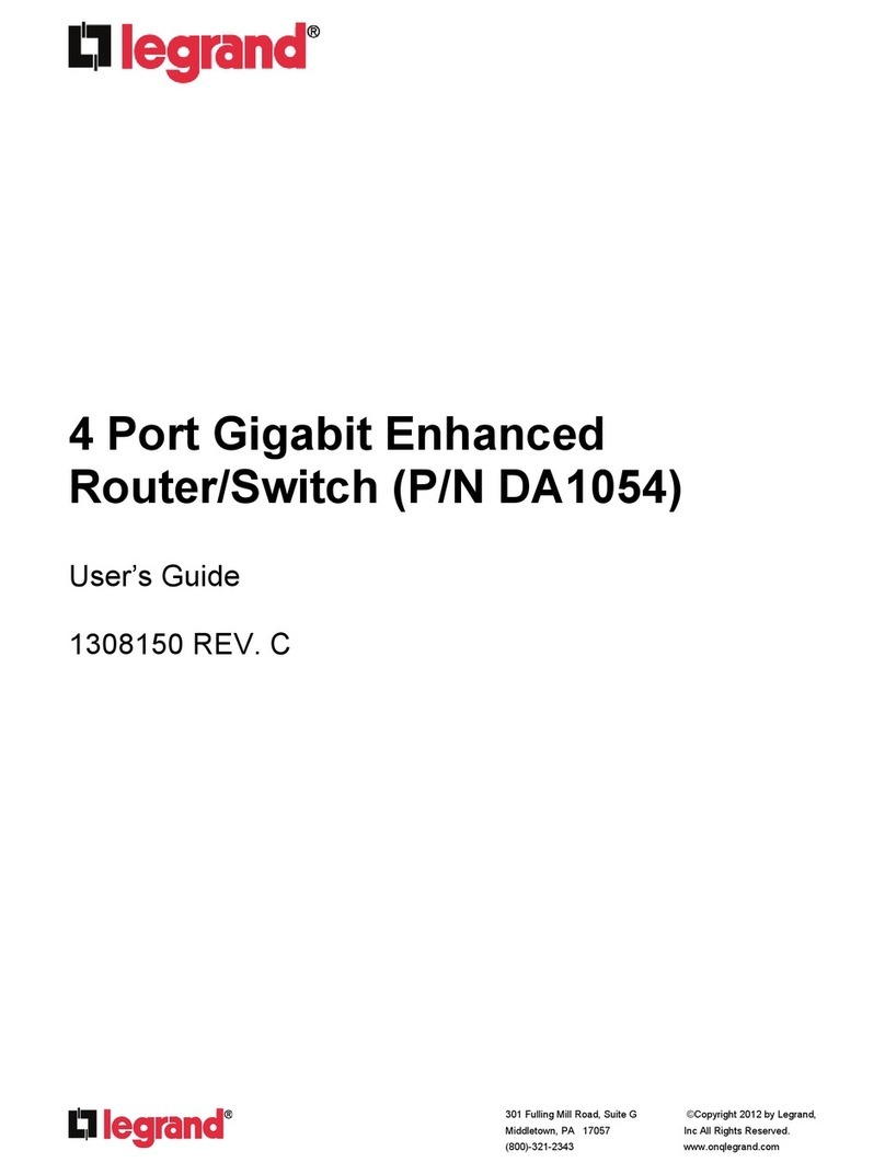 LEGRAND DA1054 User manual