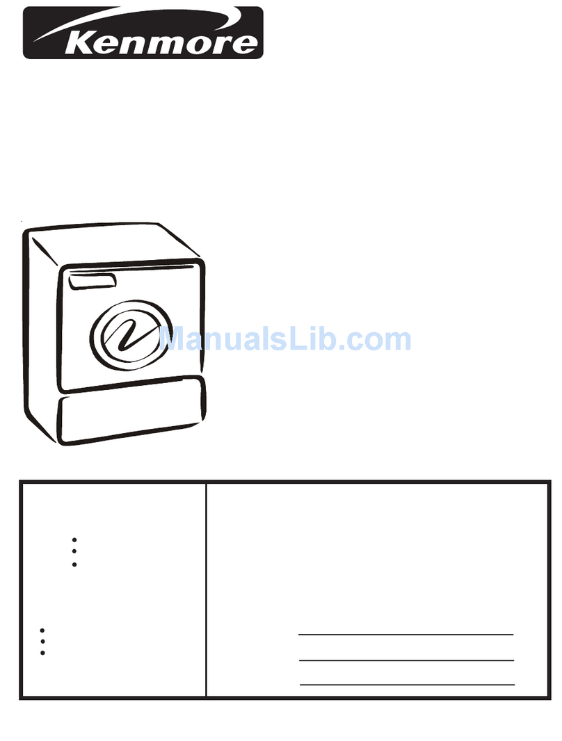 Kenmore TUMBLE ACTION WASHER User manual