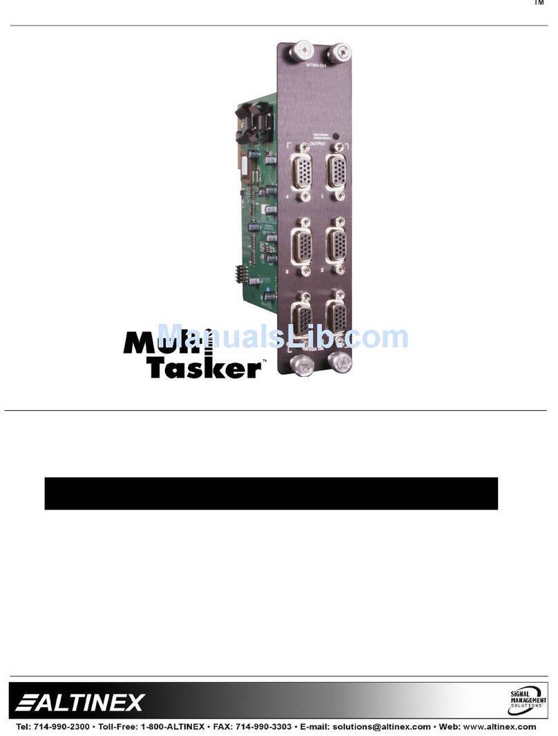 Altinex Multi-Tasker MT103-104 User manual