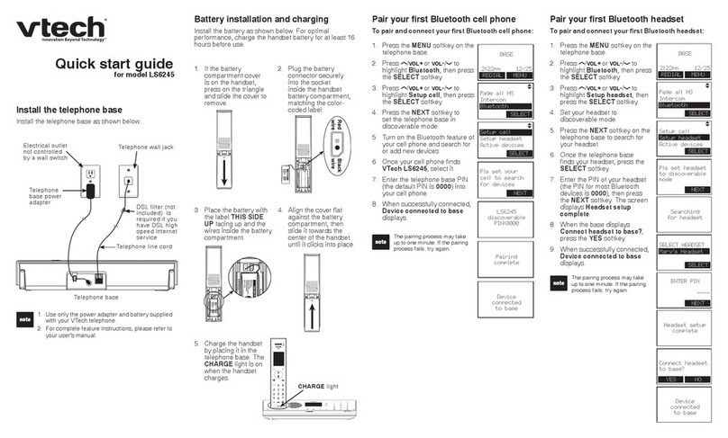 V-tech LS6245 User manual