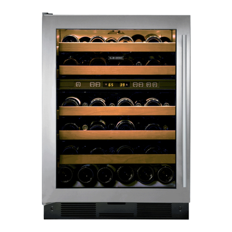 Sub-Zero WINE STORAGE User manual
