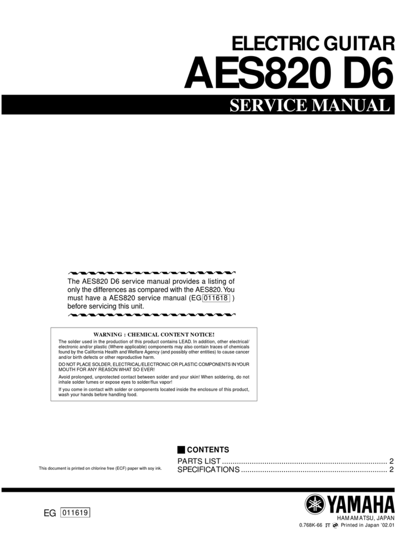 Yamaha AES820 D6 Service manual
