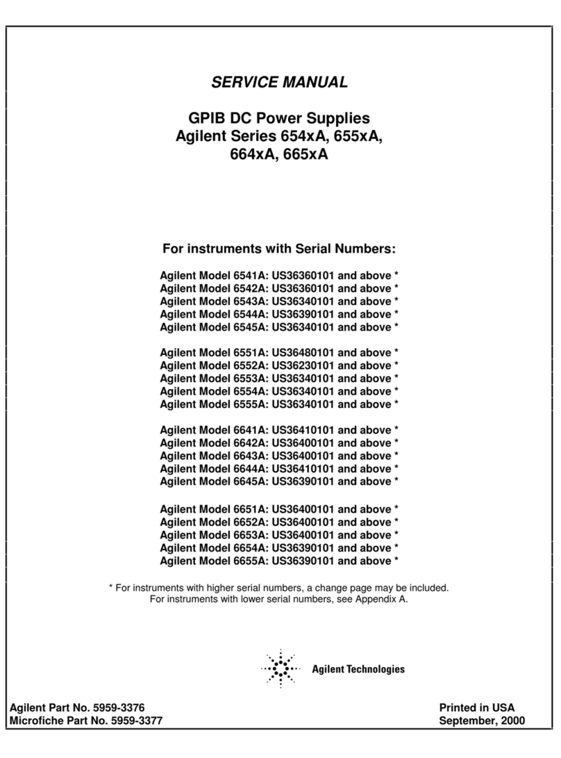 Agilent Technologies 654xA Series Service manual