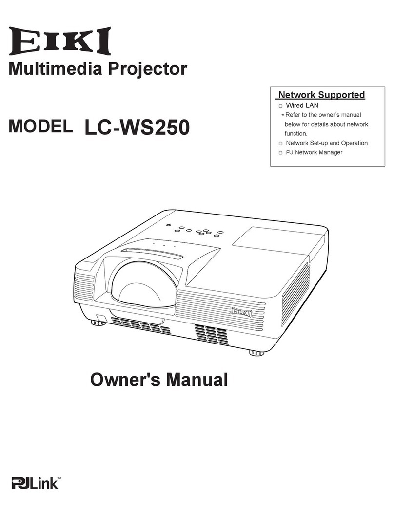 Eiki LC-WS250 owner's manual