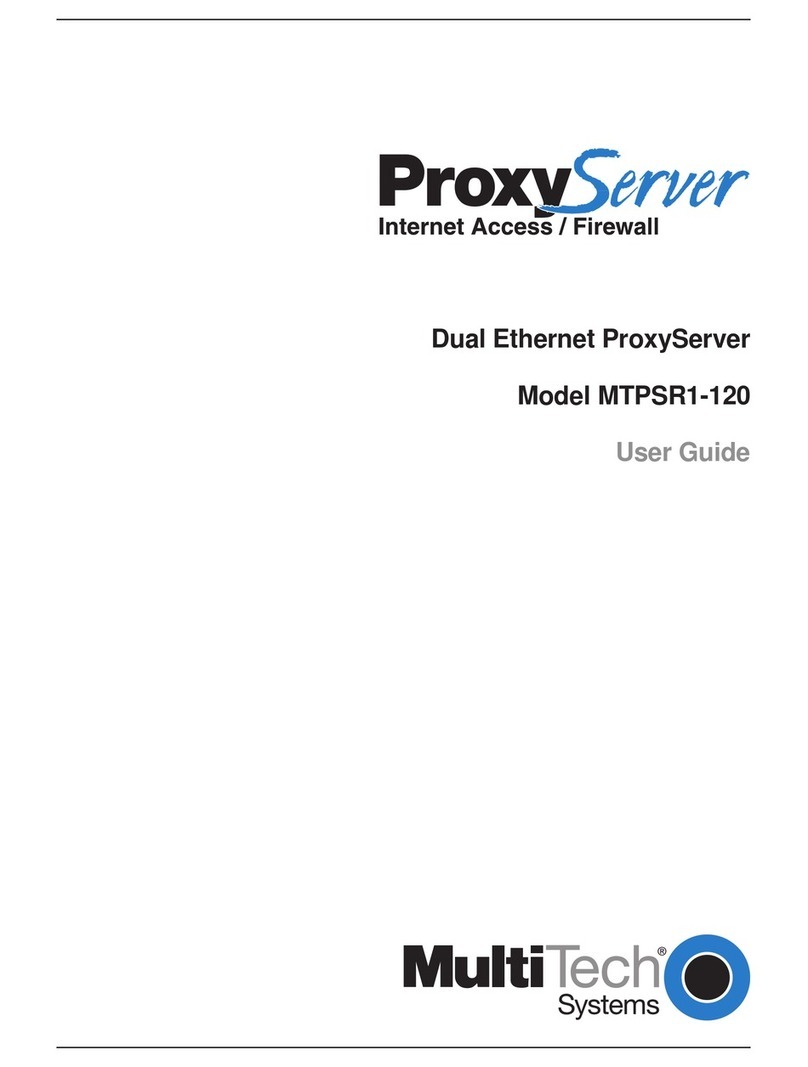 Multitech PROXYSERVER MTPSR1-120 User manual