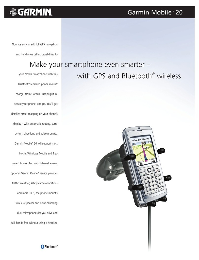 Garmin Mobile 20 User manual