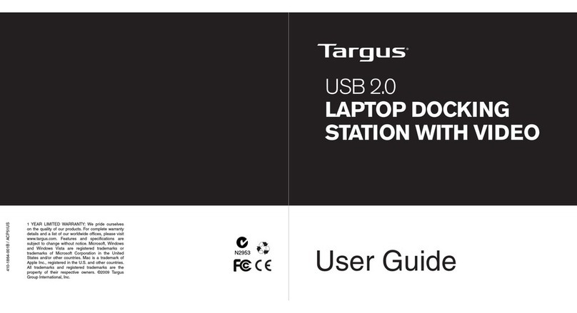 Targus USB 2.0 Laptop Docking Station with Video User manual