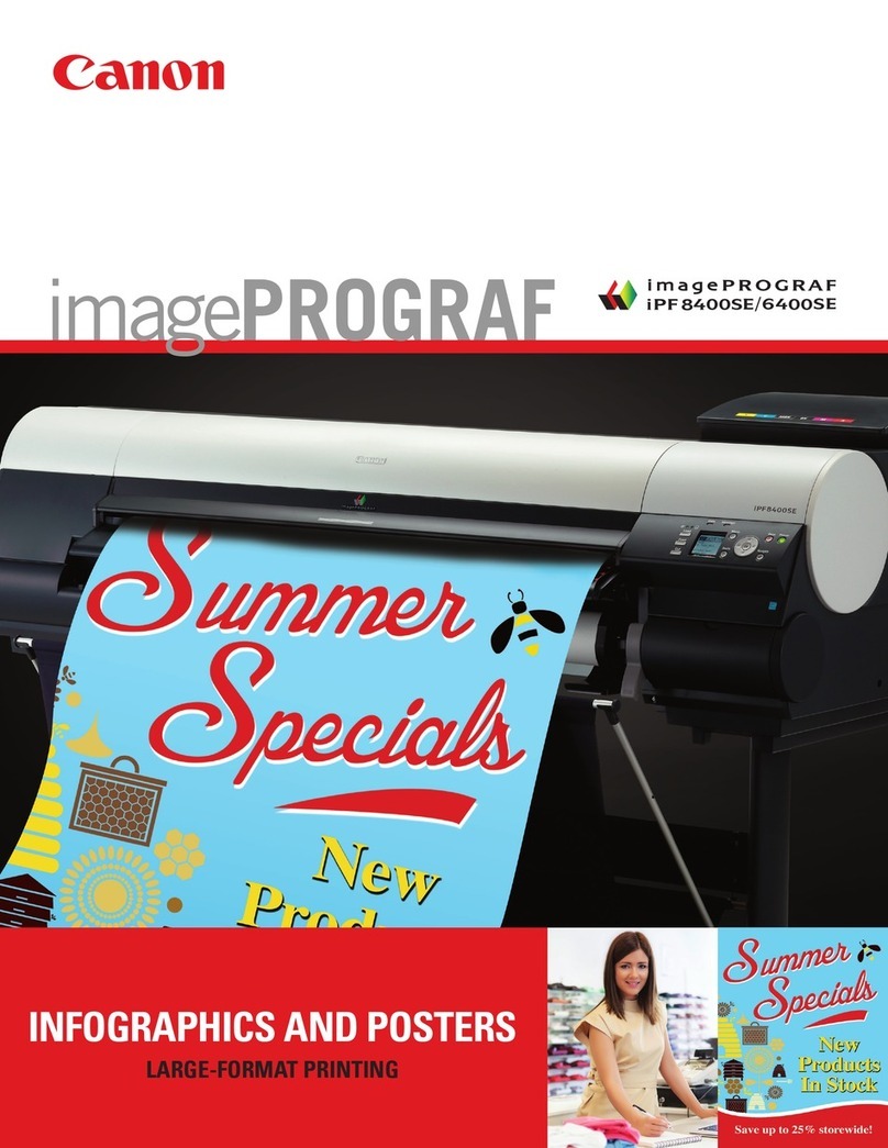 Canon iPF8400SE imagePROGRAF User manual