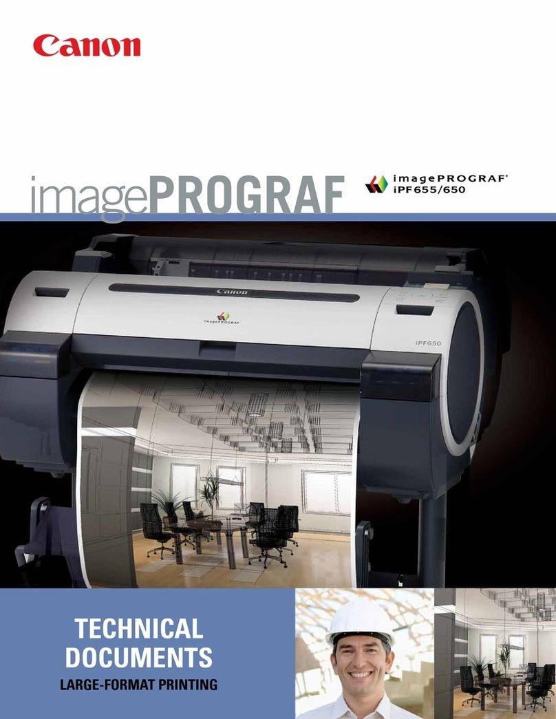 Canon iPF650 - imagePROGRAF Color Inkjet Printer User manual