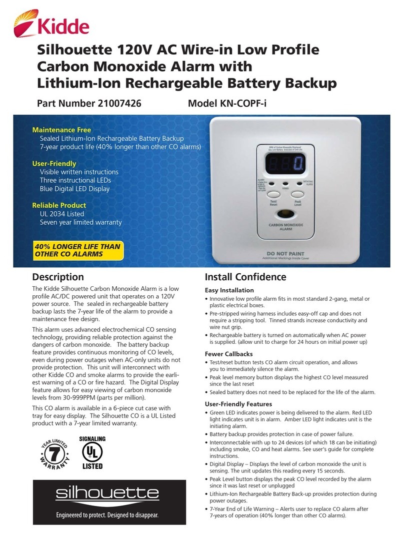 Kidde KN-COPF-I Specifications