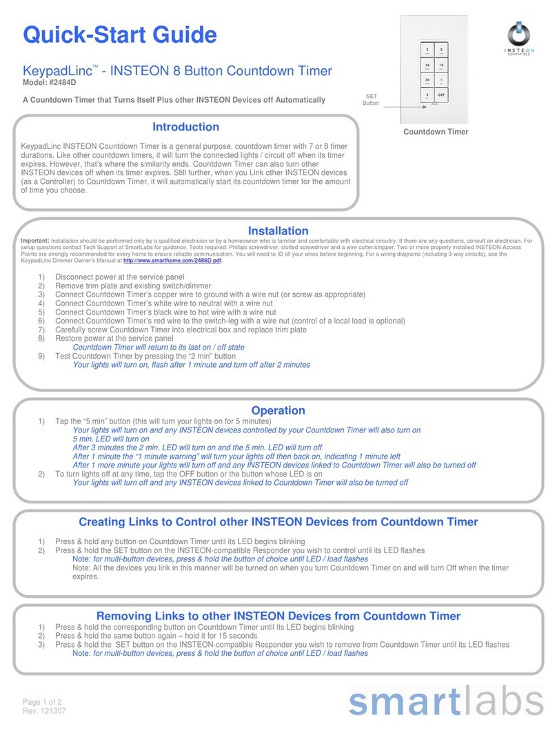 INSTEON 2484D quick start guide