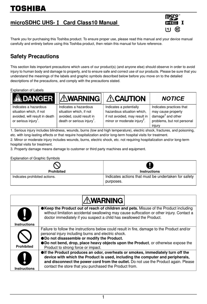 Toshiba microSDHC UHS-? User manual