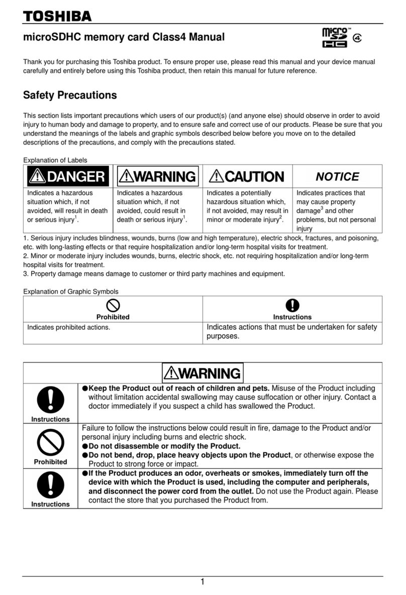 Toshiba microSDHC User manual