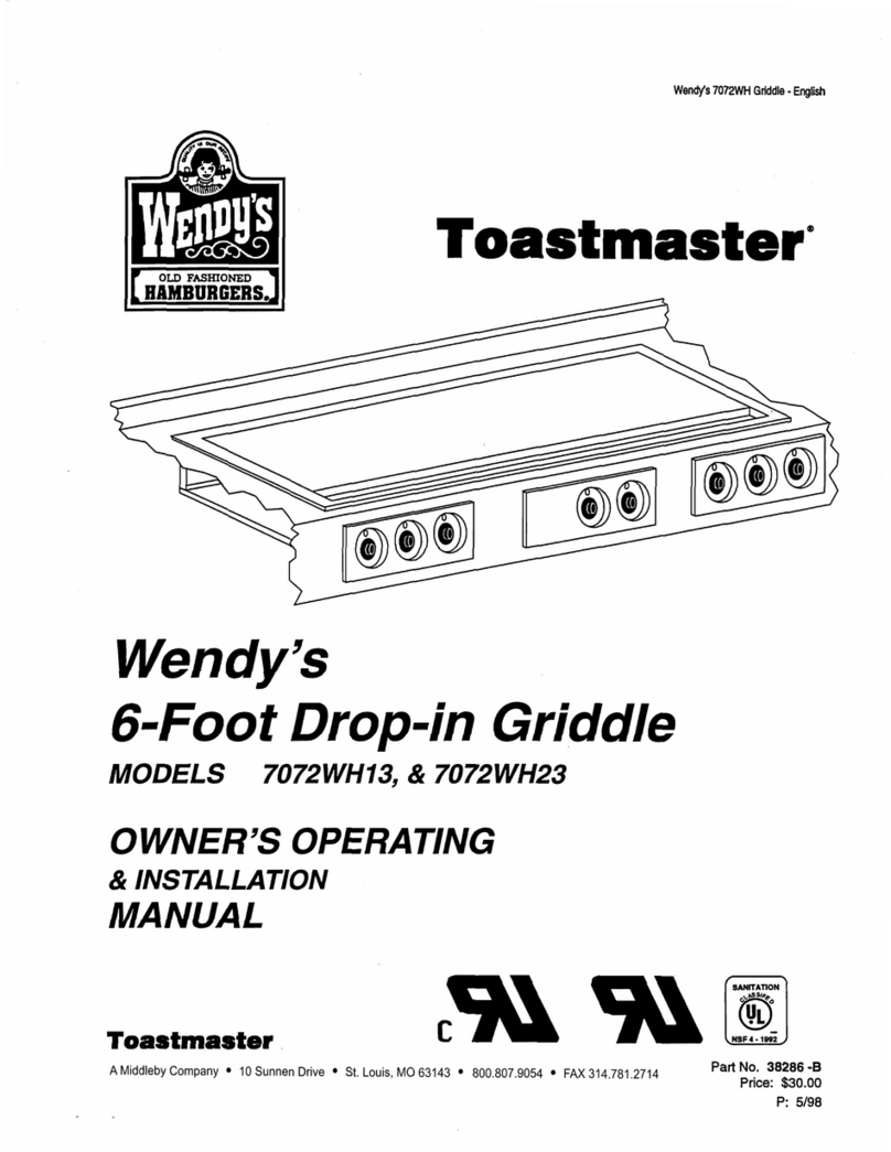 Toastmaster 7072WH13 Operation manual