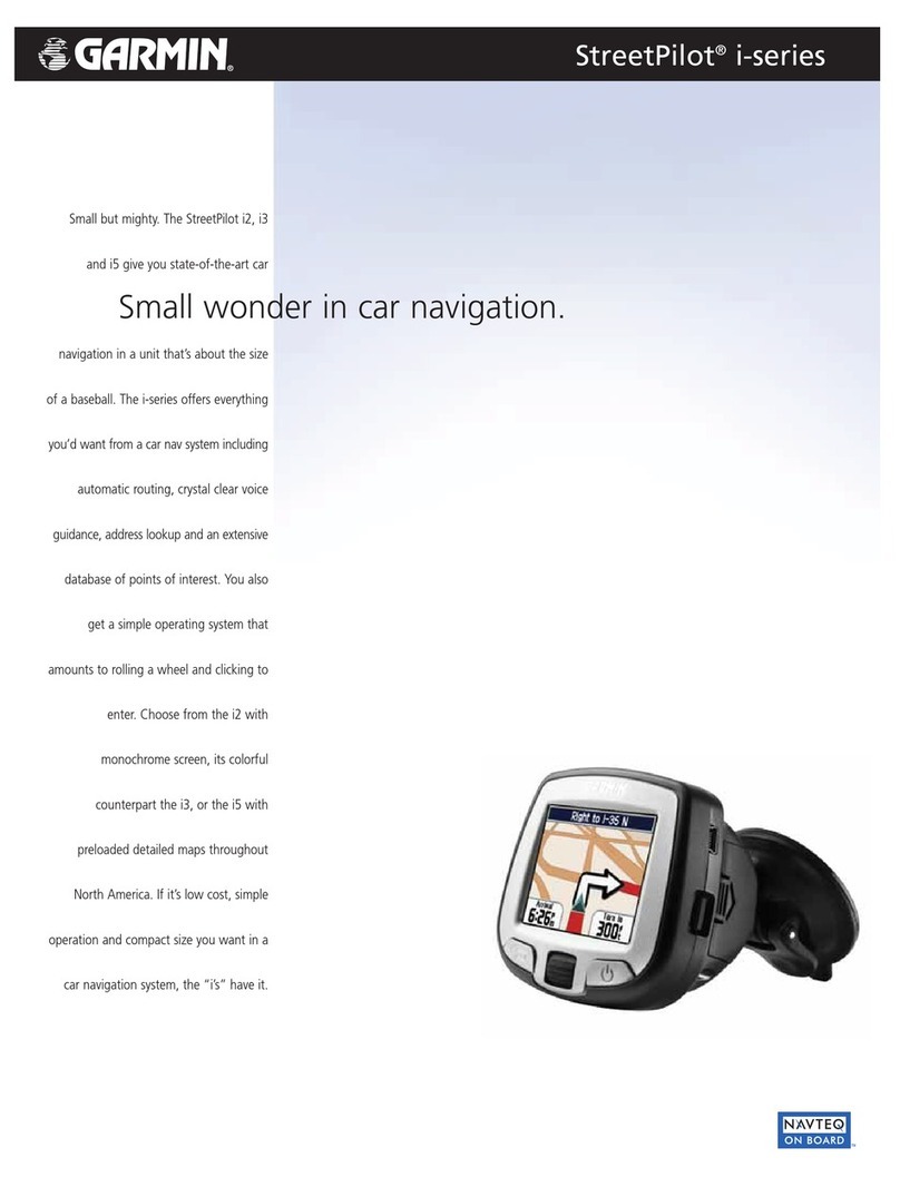 Garmin StreetPilot I2 - Automotive GPS Receiver Specifications