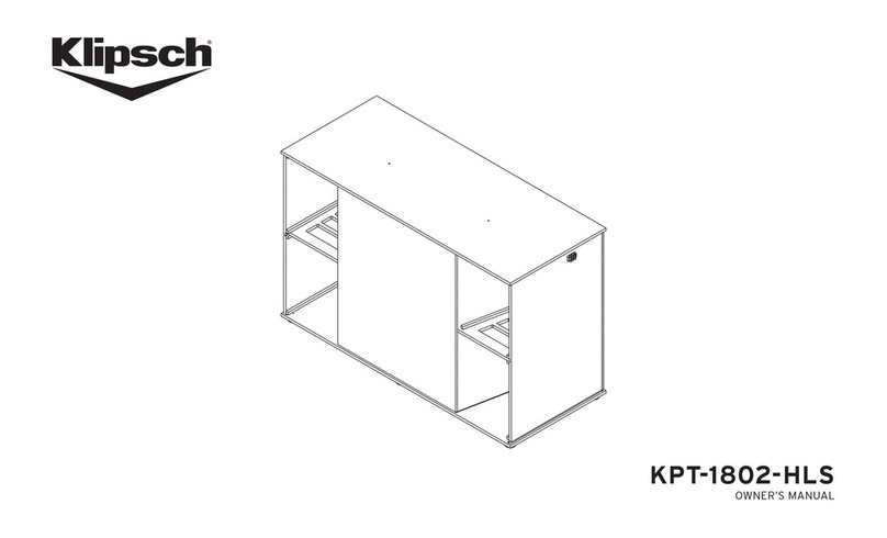 Klipsch KPT-1802-HLS owner's manual