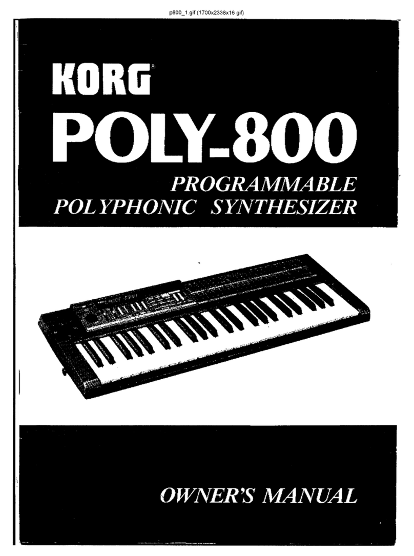 Korg Poly-800 User manual