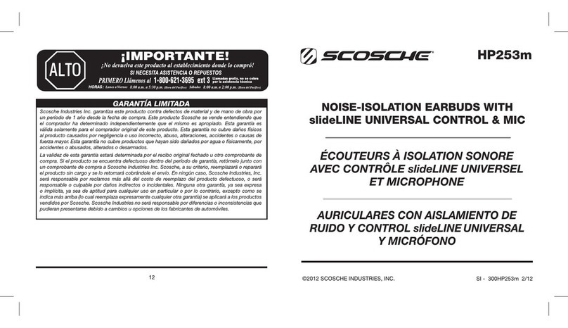 Scosche HP253m User manual Scosche HP253m User manual