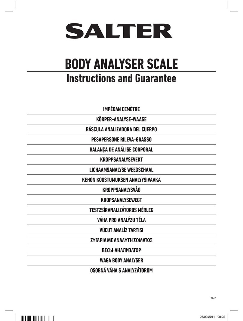 Salter 9172 User manual