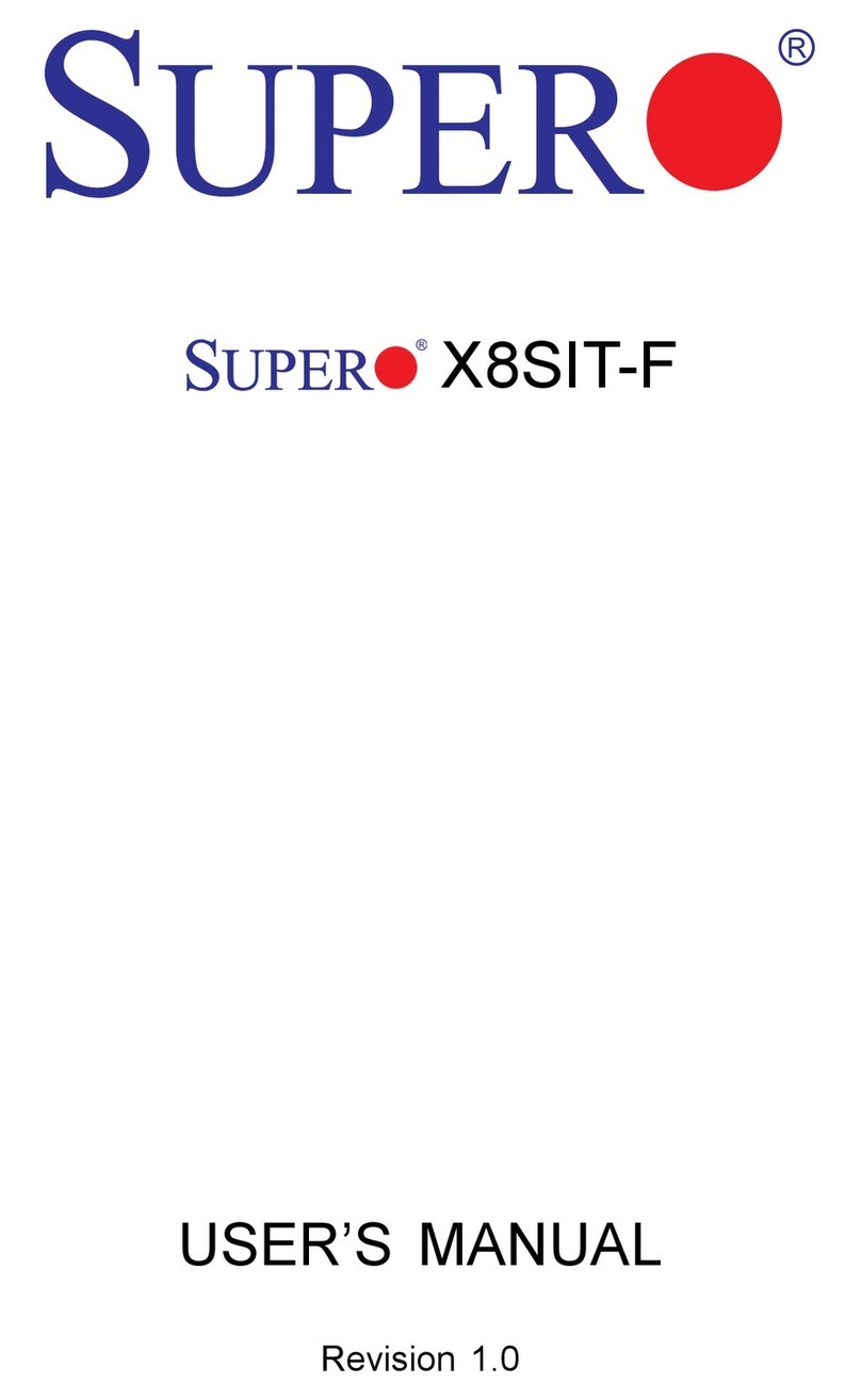 Supero Supero X8SIT-F User manual