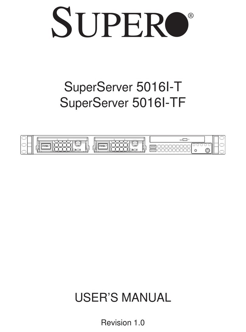 Supero Supero SuperServer 5016I-T User manual