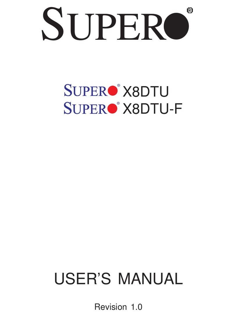 Supero X8DTU user manual