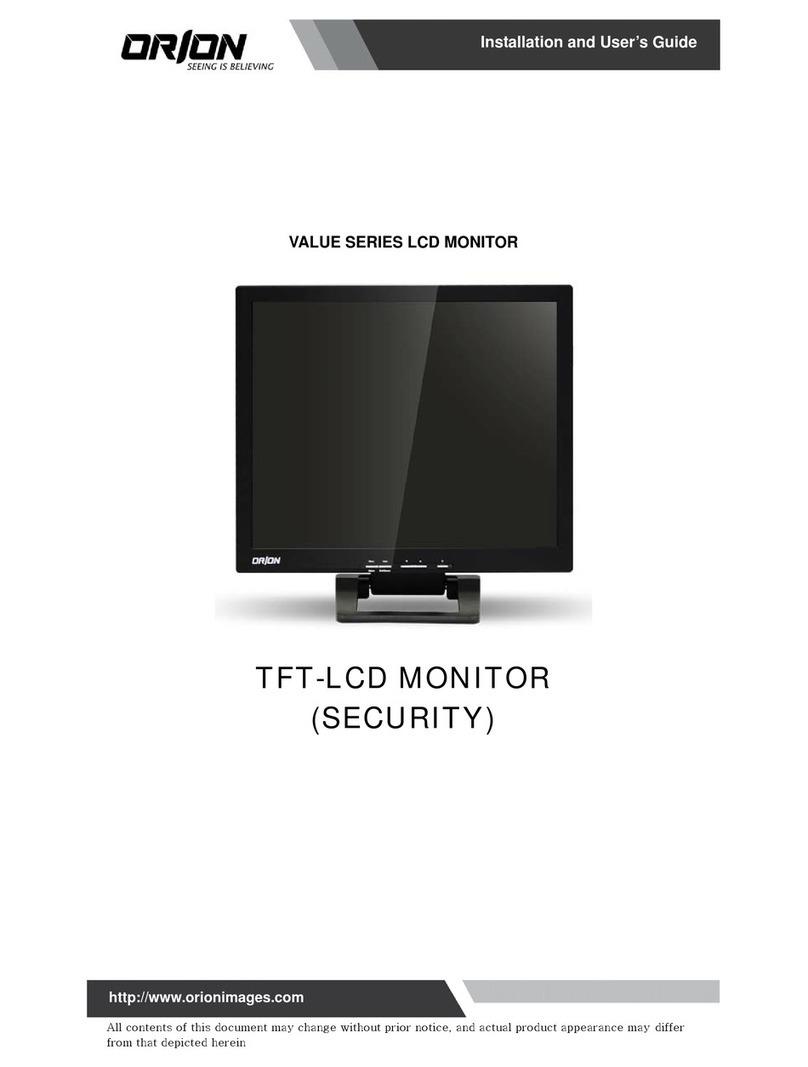Orion VALUE SERIES User manual