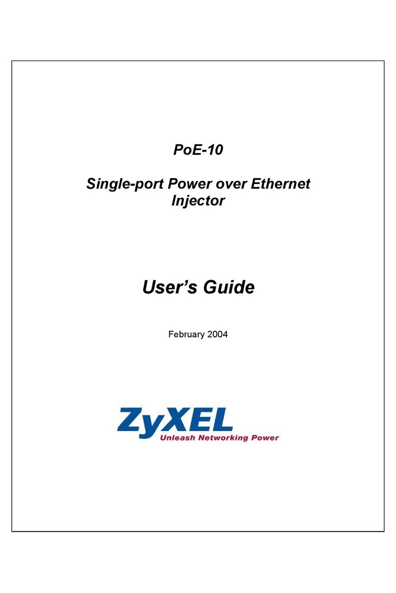 ZyXEL Communications PoE-10 User manual