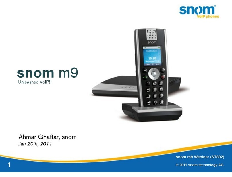 Snom M9 User manual