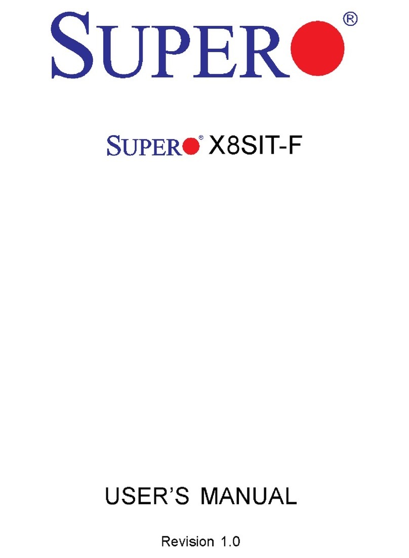 Supero Supero X8SIT-F User manual