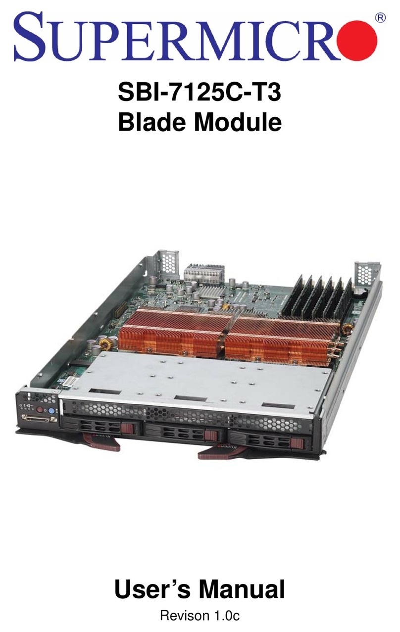 Supermicro SuperBlade SBI-7125C-T3 User manual