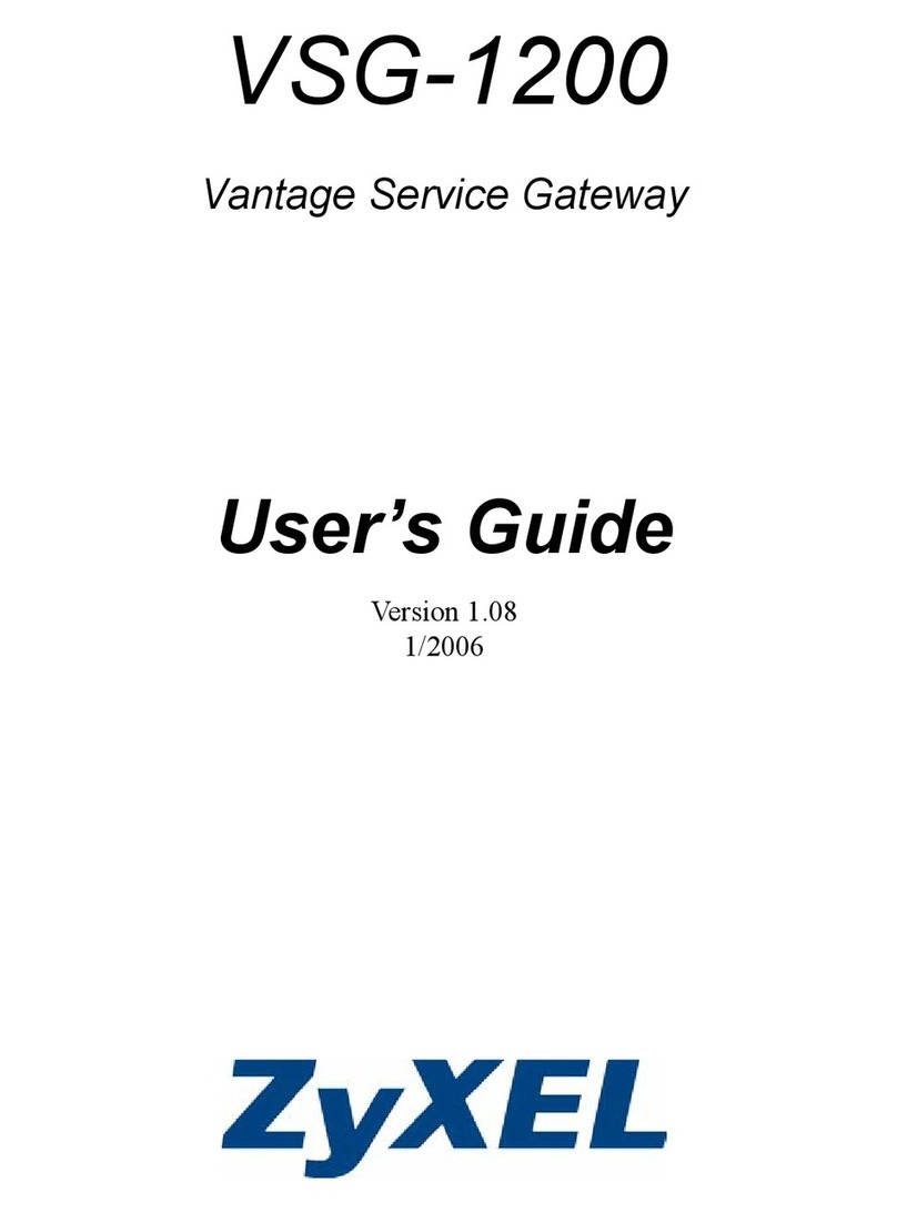 ZyXEL Communications VSG-1200 User manual