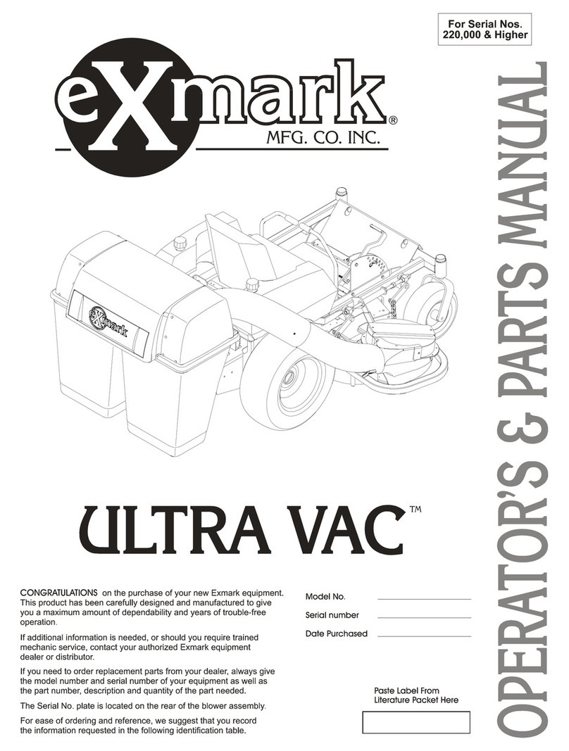 Exmark Ultra Vac Laser Z Programming manual
