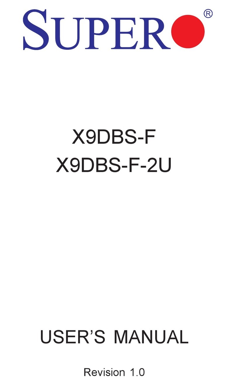 Supero Supero X9DBS-F user manual