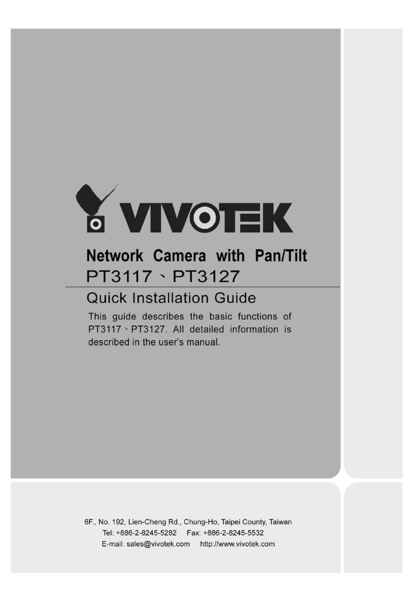 Vivotek PT3117 User manual