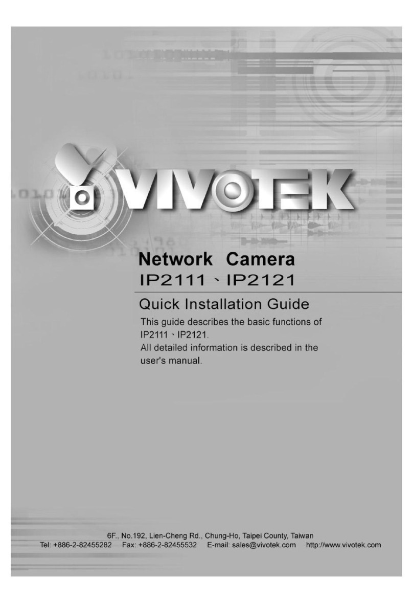 Vivotek NetworKam IP2111 Quick installation guide
